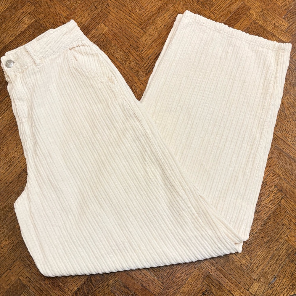 Zara Women’s Off-White Winter Flare Pants Sz.6